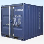 8ft Shipping Container (One Trip) Blue (RAL 5013)
