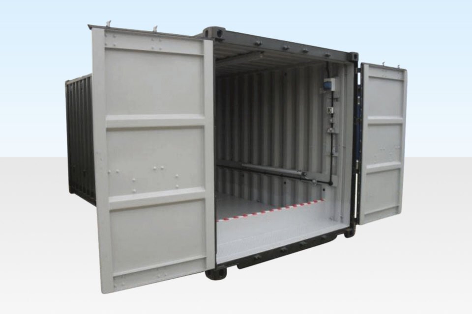 40ft Raised Bunded Store